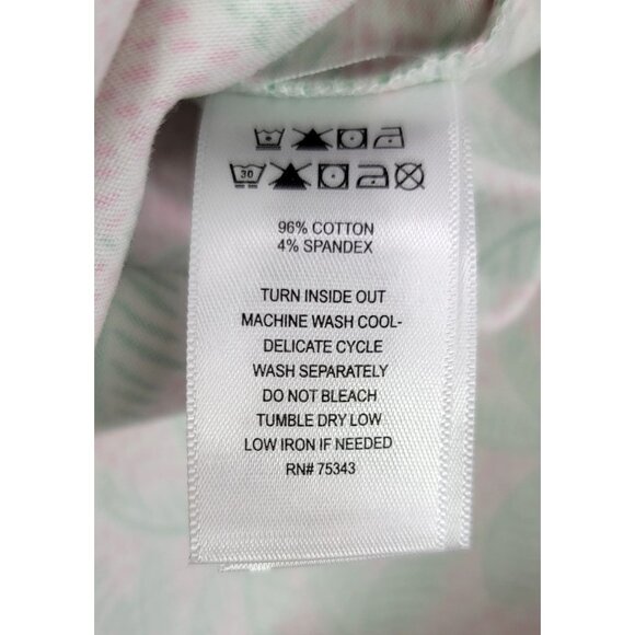 C & C California Womens Sleeveless Pink Green Palm Tree Print Shift Dress Size 4 - Picture 6 of 8